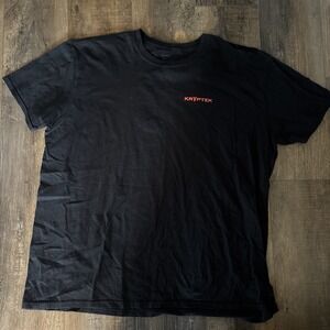 Kryptek T Shirt Adult 2XL  Black  Red Logo Graphic